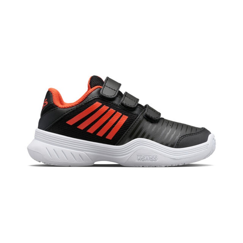 Express Strap Omni All Court Shoe Kids – Black, Orange