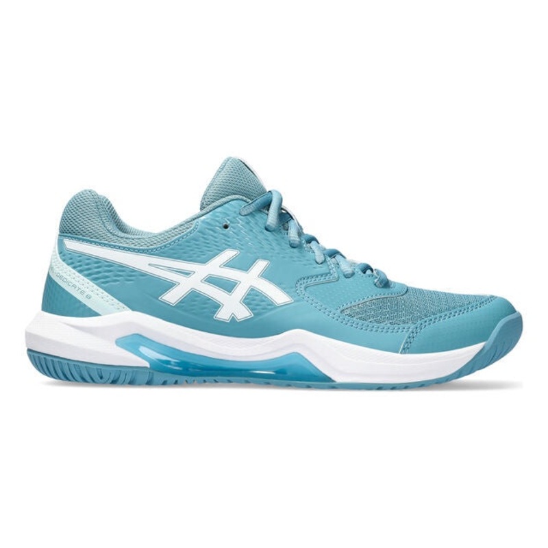 Asics Ladies Gel Dedicate 8 Tennis Shoe – Light Blue/Blue Coast