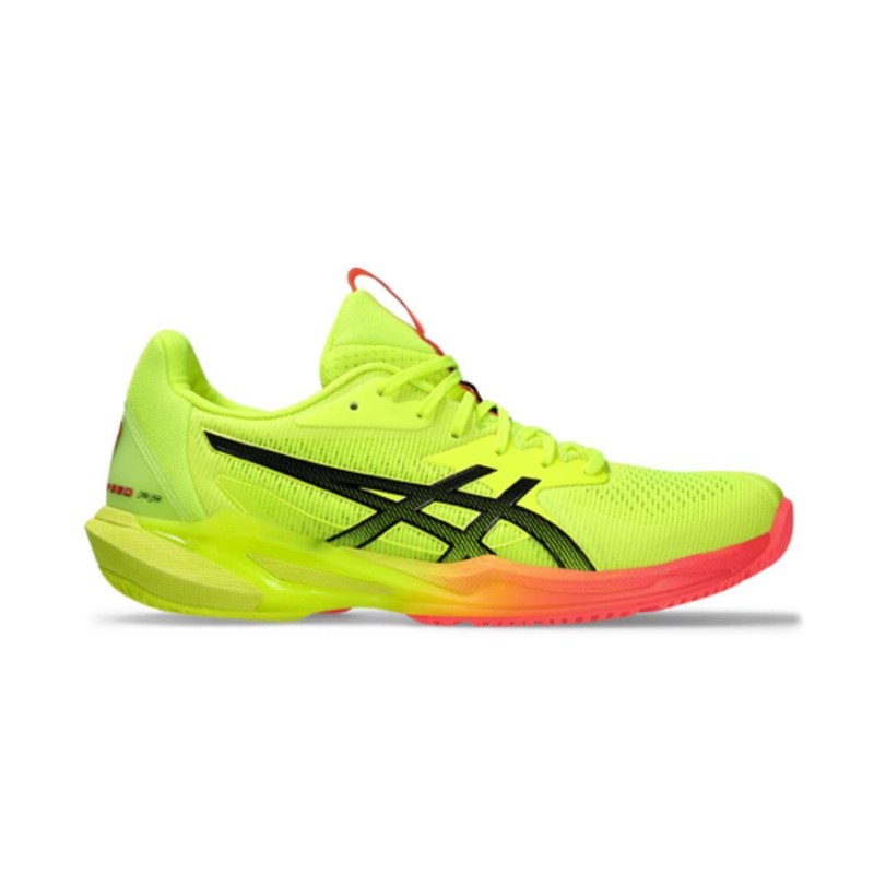 Asics Womens Solution Speed FF 3 Paris Tennis Shoes Safety Yellow and Black