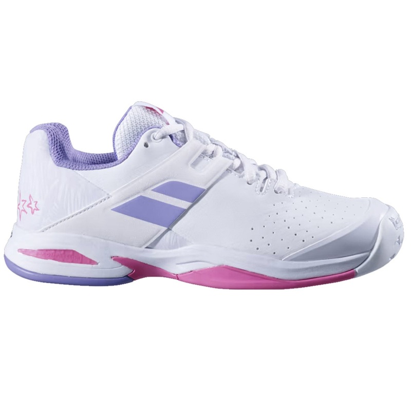 Babolat Pro Pulse AC Junior Tennis Shoe – White/Lavender