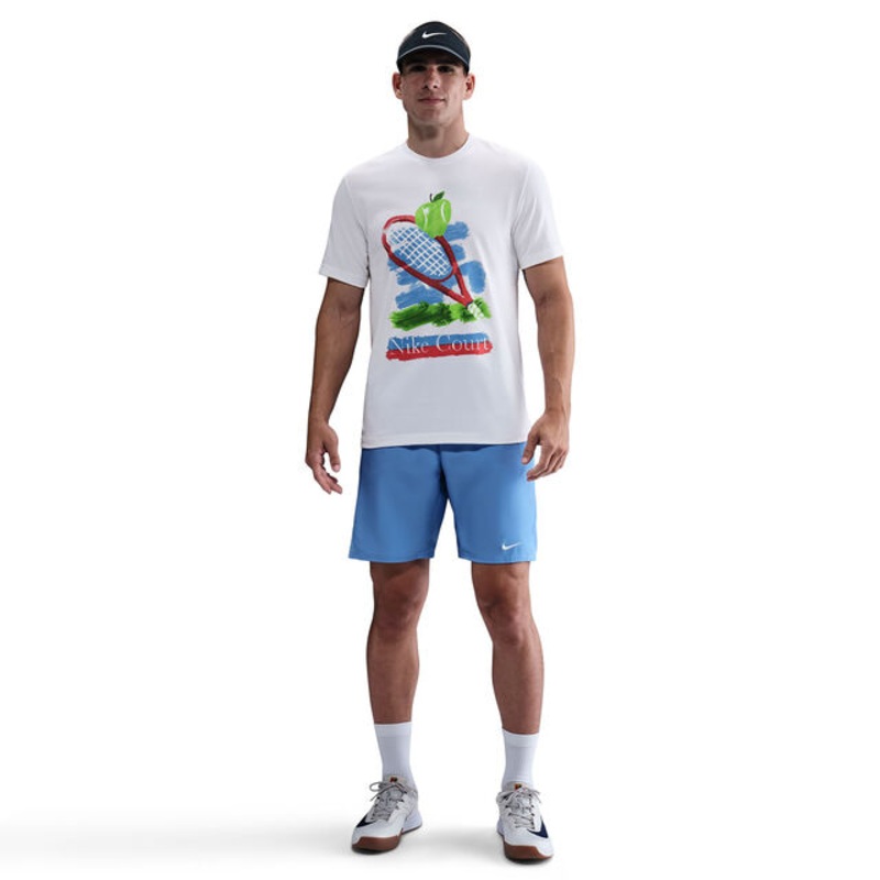 Court T-Shirt Men – White, Multicoloured