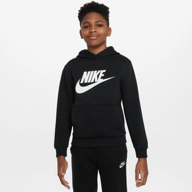 Club Fleece Hoody Kids – Black