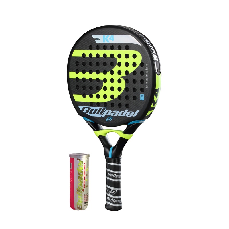 Bullpadel K4 PRO + 3-pack bollar