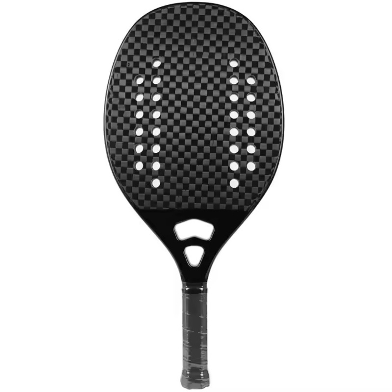 2024 New Tech Full Carbon Fiber Kevlar Modle Customized Logo Package Beach Tennis Paddle