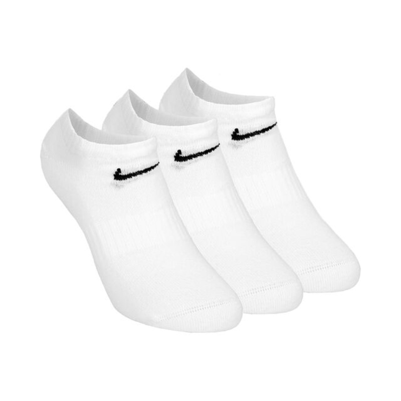 Everyday Lightweight NoShow Sports Socks 3 Pack – White, Black