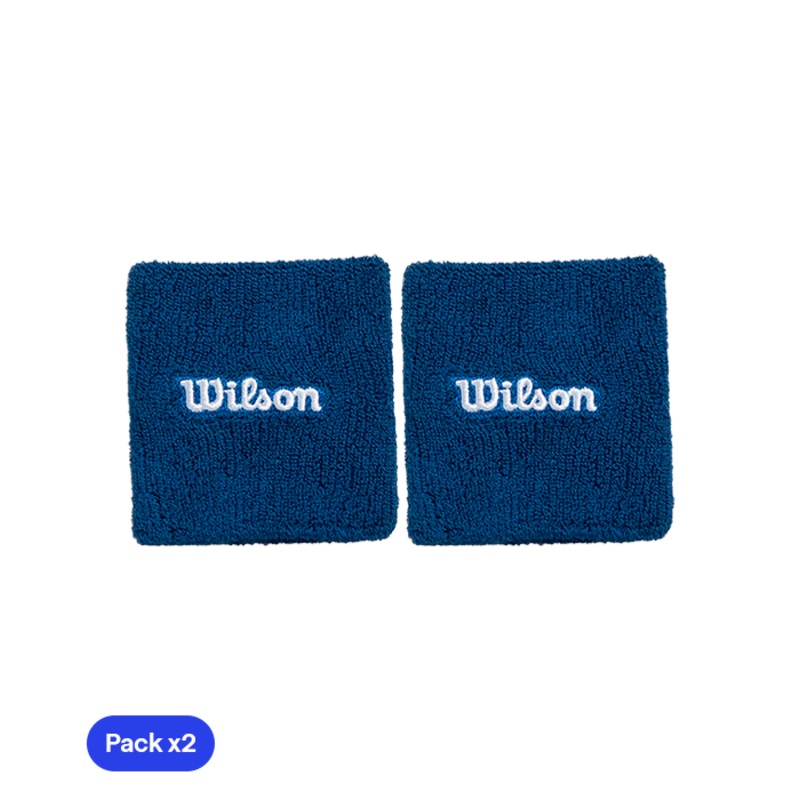 Muequeras Cortas Wilson Azul Marino 2025 (x2)