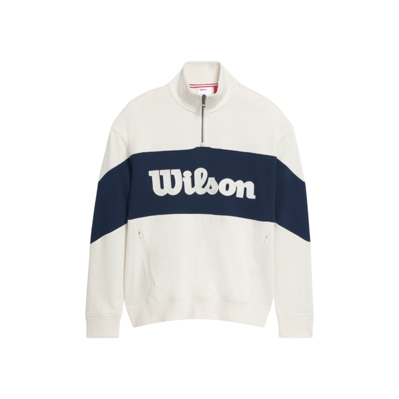 Wilson Parkside Half-Zip Sweater Men – Beige