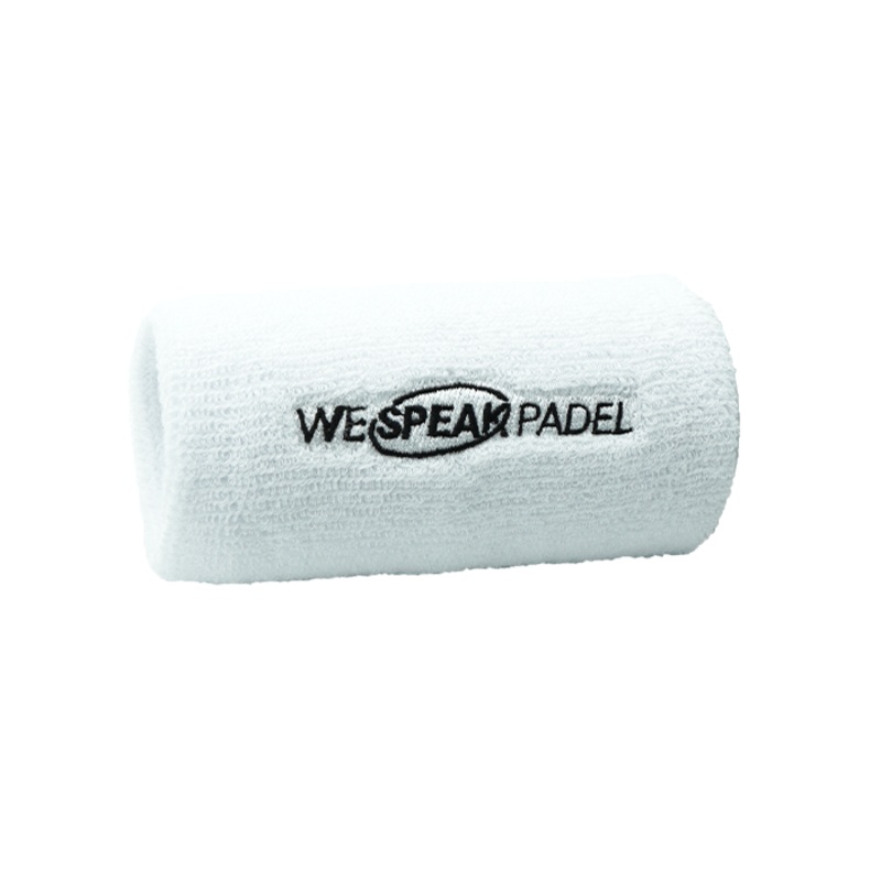 Muequera Larga We Speak Padel  Blanca