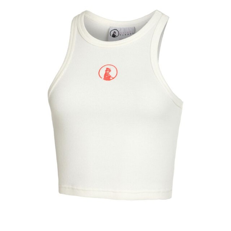 Crossroad Ribbed Tank Top Women – White