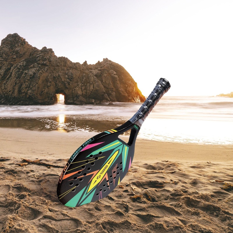 Custom Logo High Quality Diamond Shape Padel Bat Paddle Rackets Tennis Racket Carbon Beach Tennis Racket