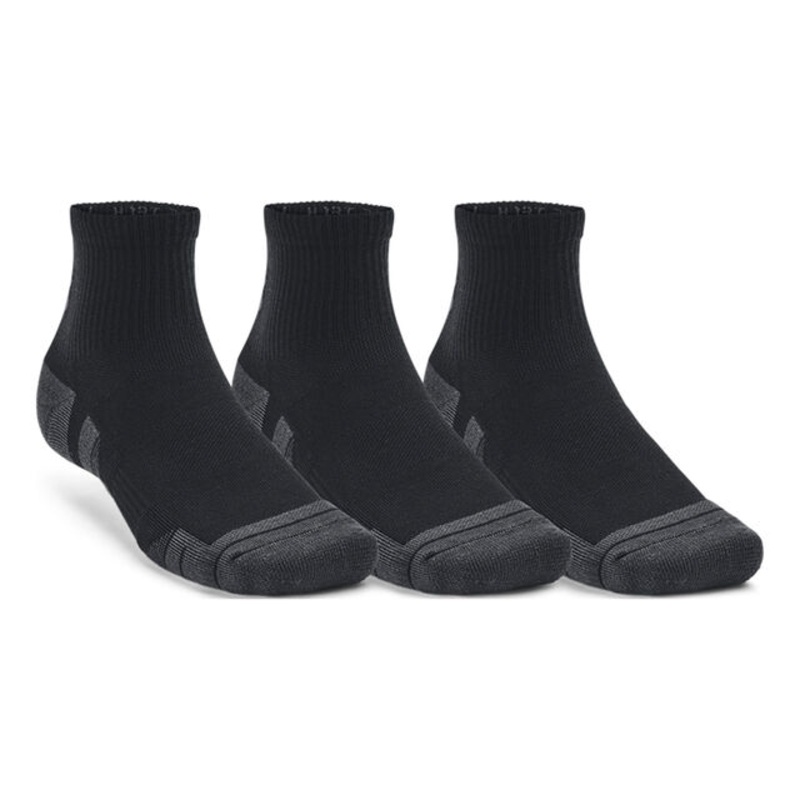 Performance Tech Quarter Tennis Socks 3 Pack – Black