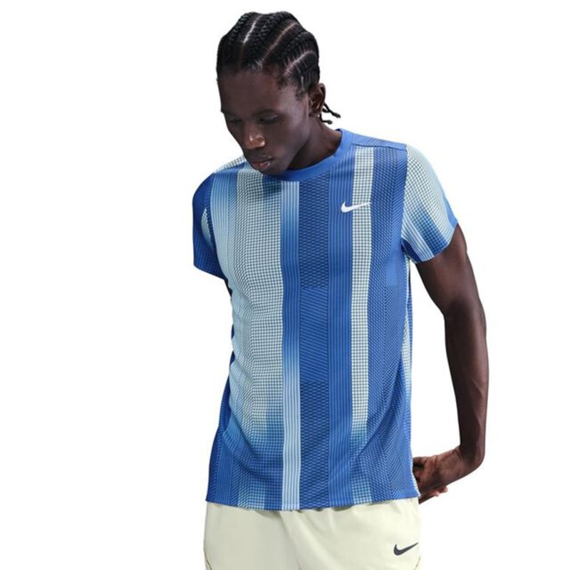 Court Dri-Fit Victory Print T-Shirt Men – Blue, Light Blue