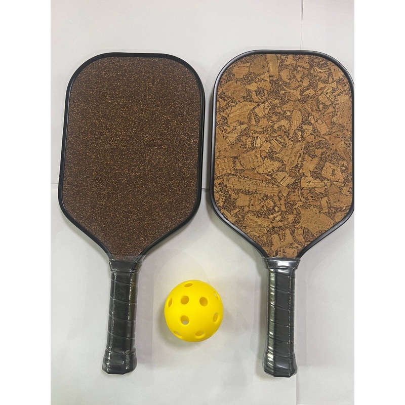 Carbon Fiber Pickleball Racket with Coffee Grounds on The Surface