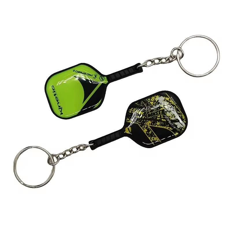 Racket Gift Anime Sublimation Fan Dly Rubber Silicone Padel Racket Kid Keychain