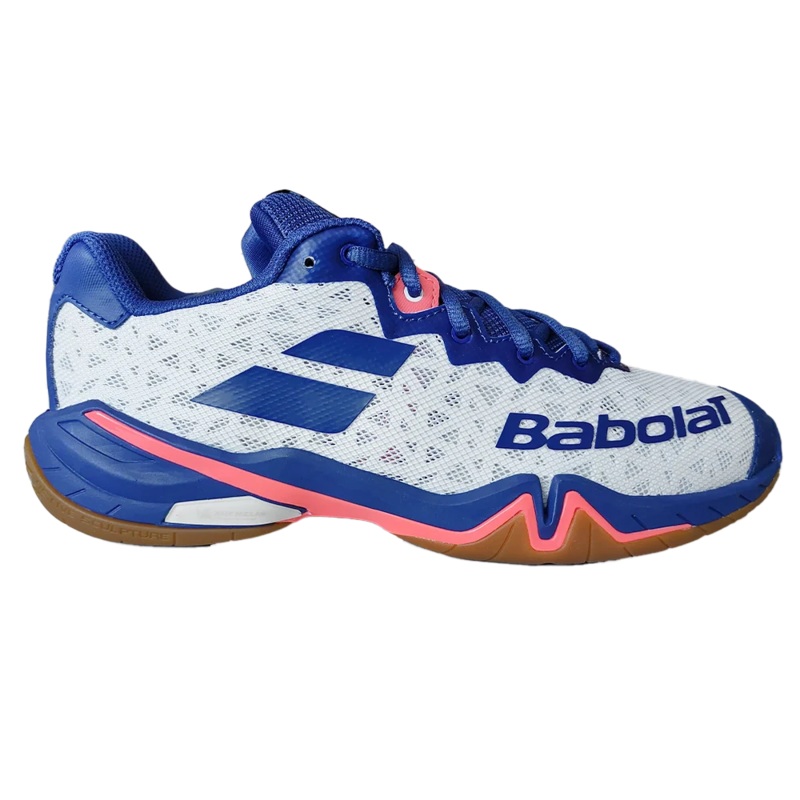 Babolat Shadow 4 Badminton Shoe Men – White/Blue