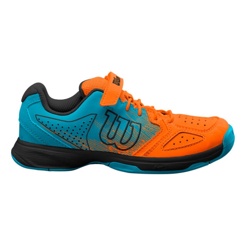 Kaos Padel Shoe Kids – Orange, Turquoise