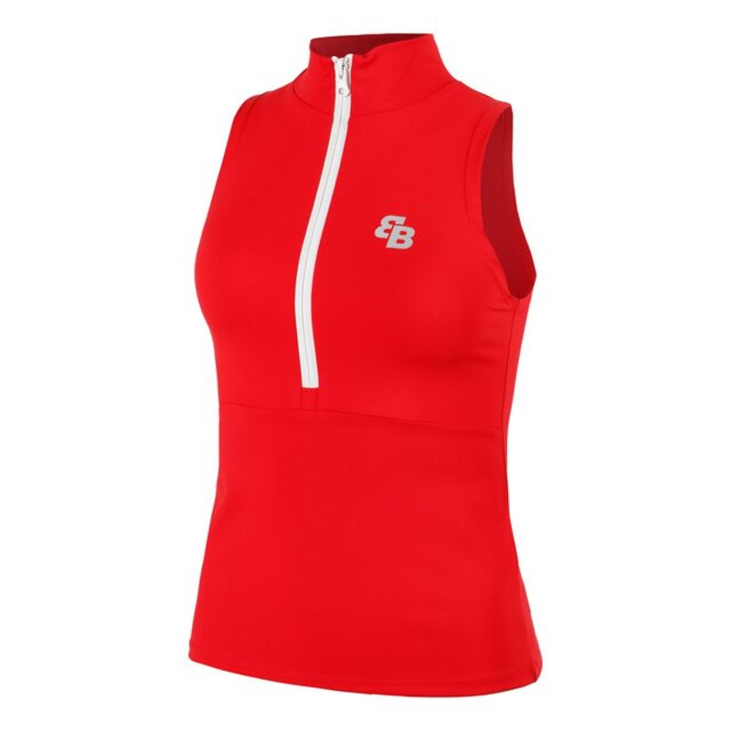Monaco Tank Top Women – Red, White