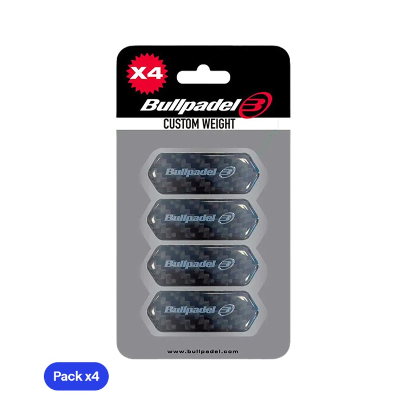 Custom Weight Bullpadel Negro (Pack x4)