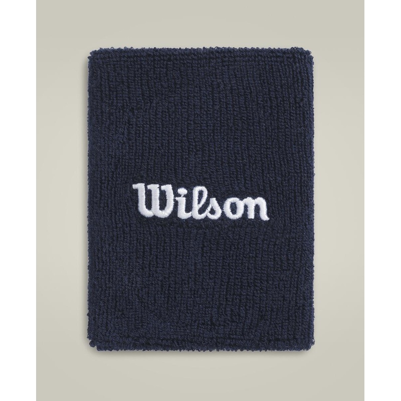 Wilson Wide Terry Wristbands Unisex – Navy