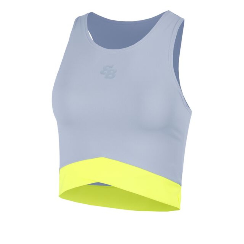 Bora Tank Top Women – Grey, Neon Yellow
