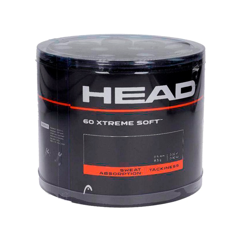 Tambor Overgrips HEAD XtremeSoft Negro (x60)