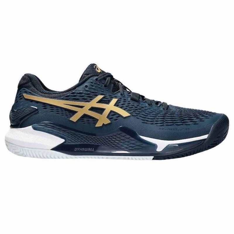 Zapatilla Asics Mujer Gel Resolution 9 Clay French Blue Pure Gold