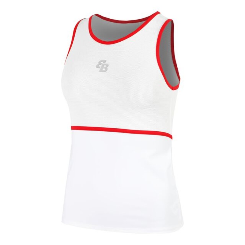 Capri Tank Top Women – White, Red