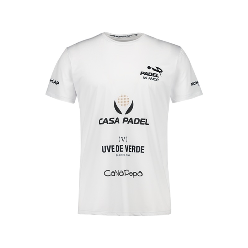 Camiseta Teo Zapata Padel Mi Amor Blanco 2025