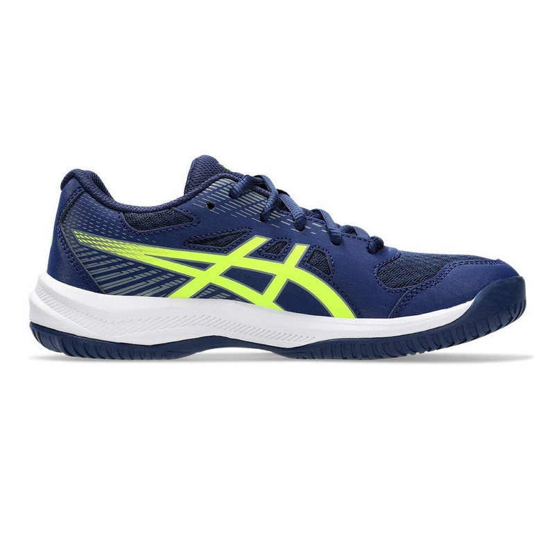 Asics Gel Upcourt 6 GS Junior Indoor Court Shoe – Blue Expanse/Safety Yellow