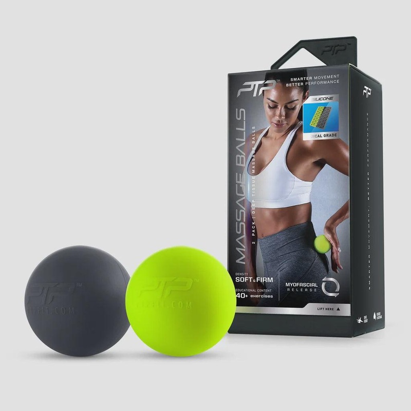 PTP Massage Balls Combo|Black & Lime