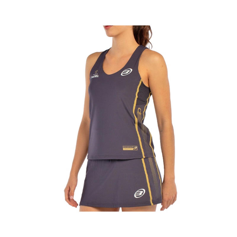 Camiseta Tirantes Bullpadel Acora Women Negro Carbn 2025