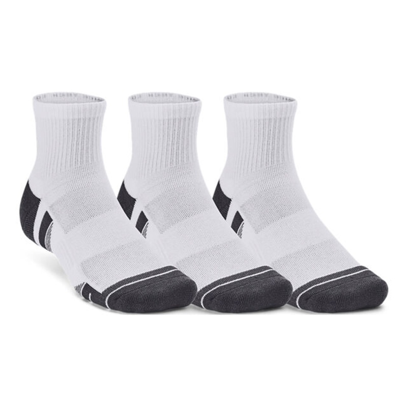 Performance Tech Quarter Tennis Socks 3 Pack – White