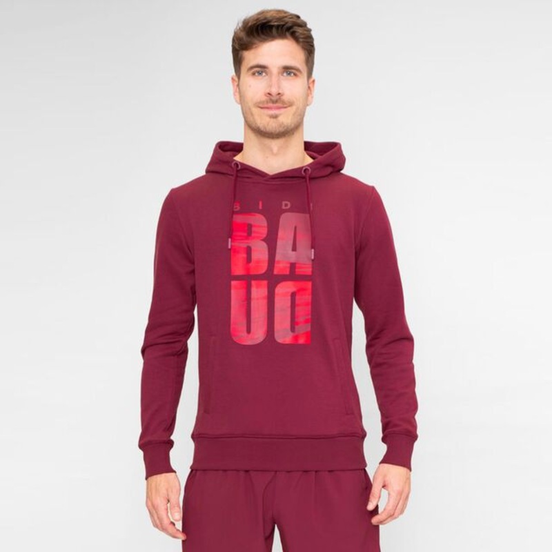 Protected Leafs Chill Hoody Men – Wine Red