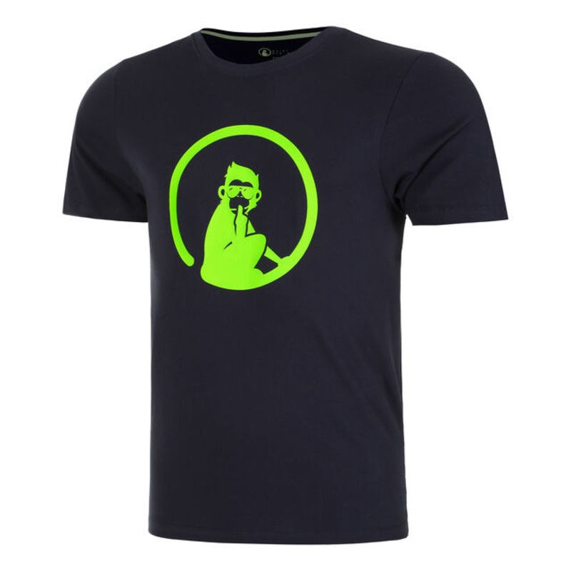 Wild Trainings T-Shirt Men – Dark Blue, Neon Green