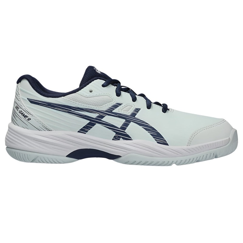 Asics Gel Game 9 GS Junior Tennis Shoes – Pale Mint / Blue