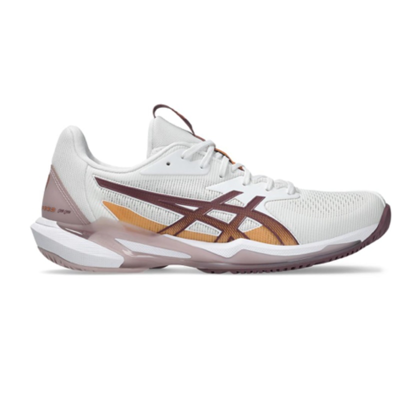 Asics Womens Solution Speed FF 3 Tennis Shoes White and Dusty Mauve