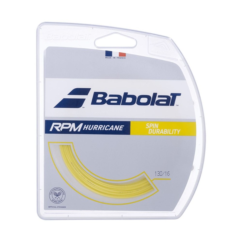 Babolat RPM Hurricane 1.30mm/12M Tennis String – Yellow