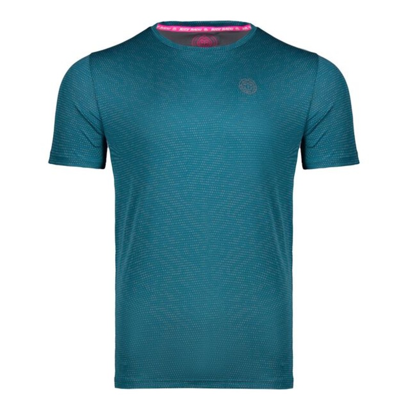 Falou Tech T-Shirt Men – Petrol, Grey