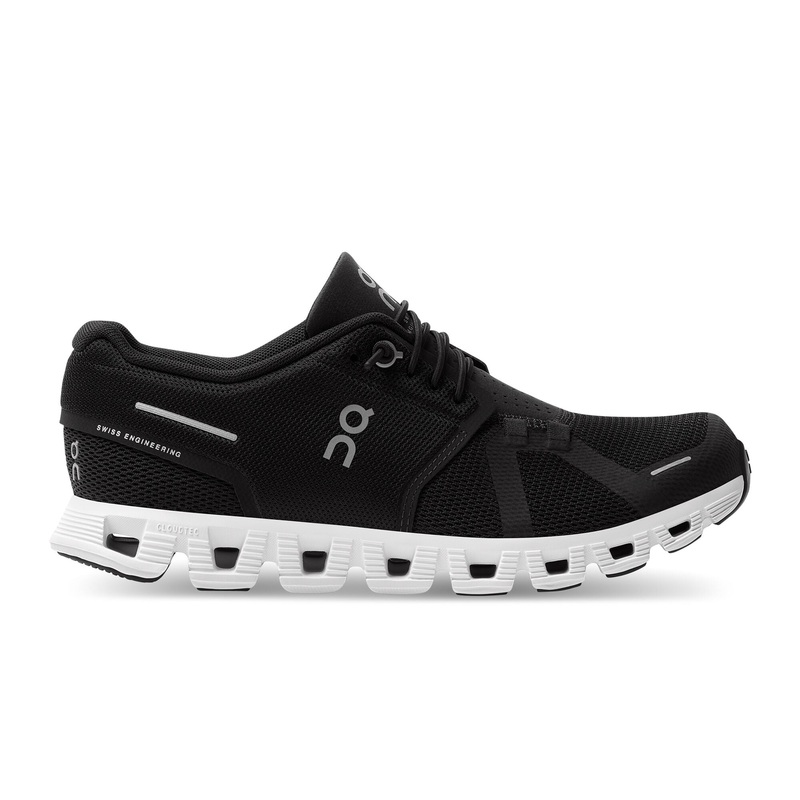 On Cloud 5 Running Shoes Men – Black/White