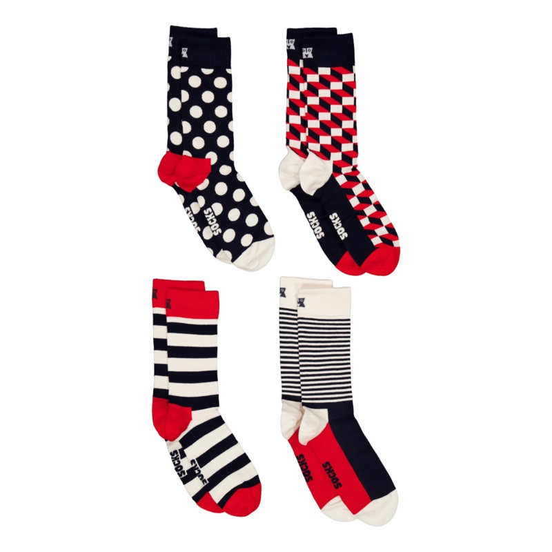4-pack Classic Navy Socks Gift Navy