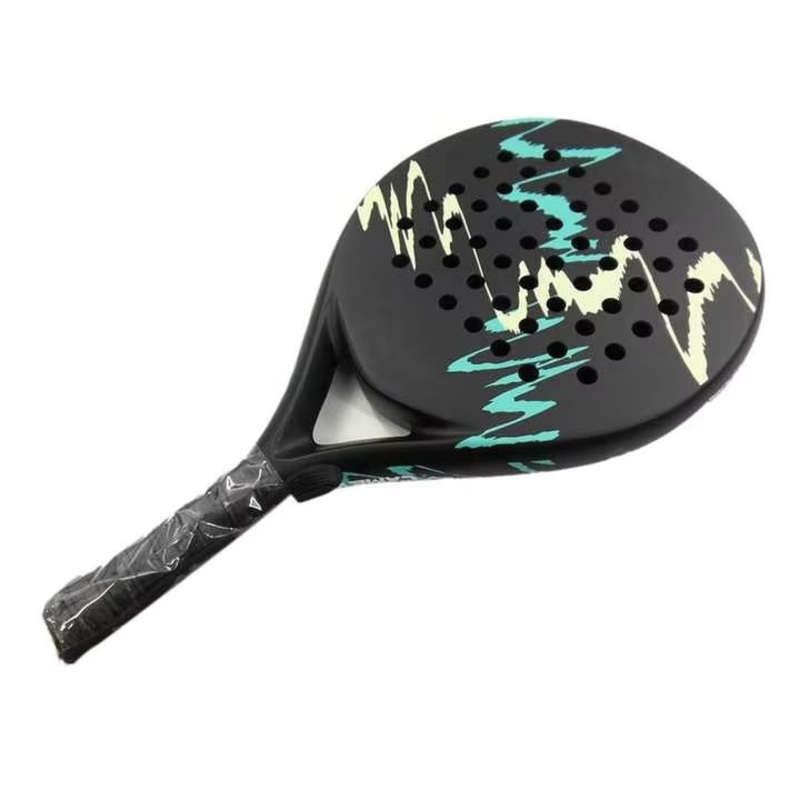 Anxspin High Quality Customizable Professional Design Diamond Paddle Racket Wholesale 3K Carbon Fiber Badminton Shuttlecock Beach Tennis Racket
