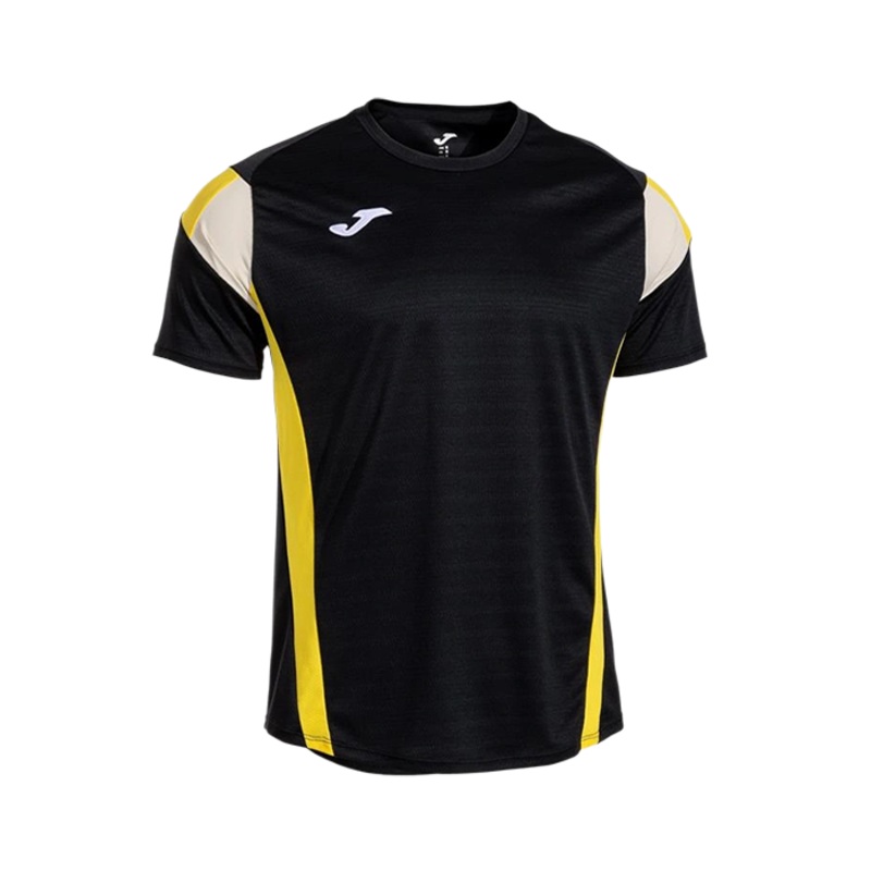 Camiseta Joma Montreal Negro/Amarillo/Blanco 2025