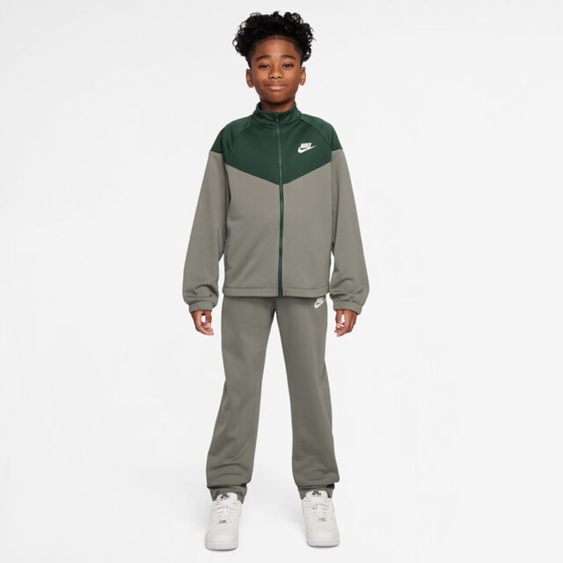 Dri-Fit Full-Zip Tracksuit Kids – Olive, Green