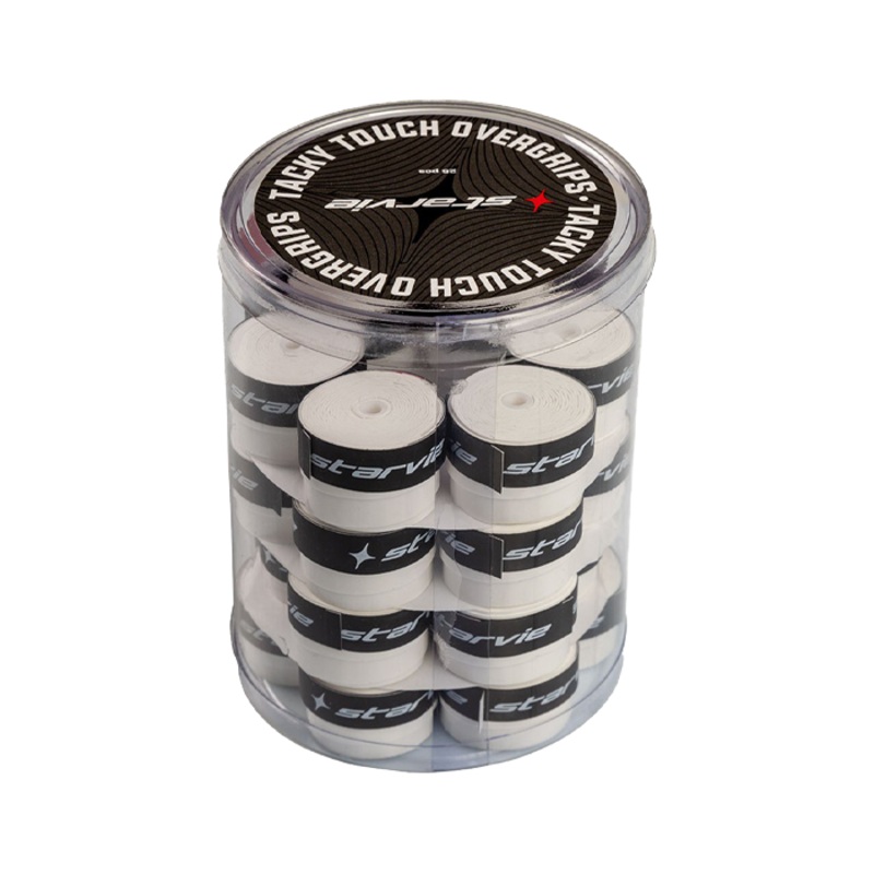 Tambor Overgrips Starvie Tacky Touch Smooth Blanco (x25)