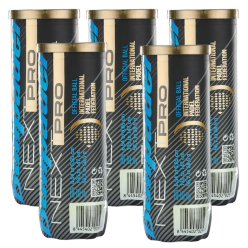 5 cans of Bullpadel Next Pro Padel Balls