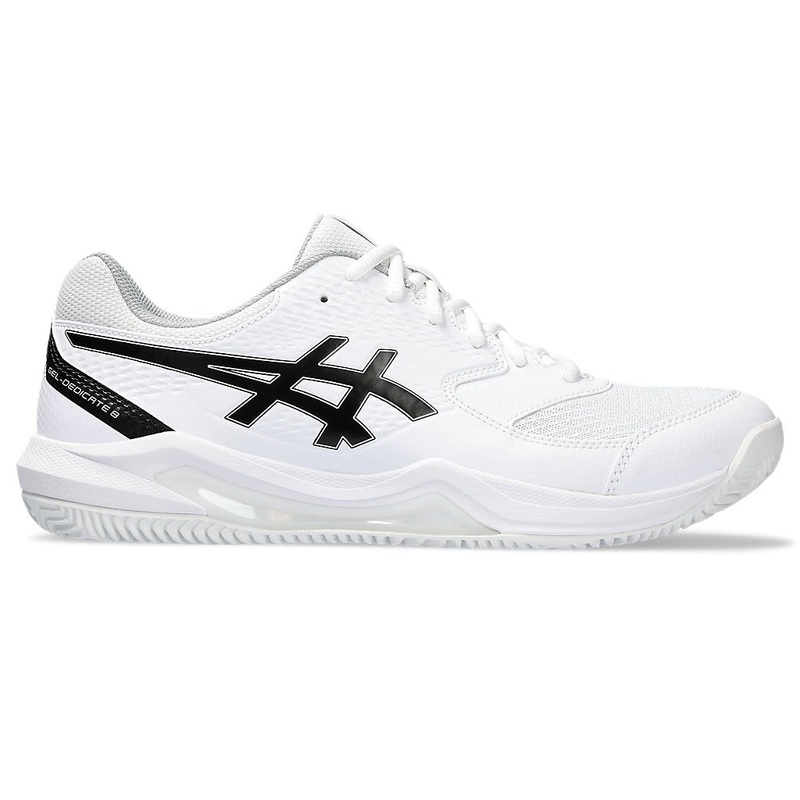 Asics Gel Dedicate 8 Clay Men’s Tennis Shoe – White/Black