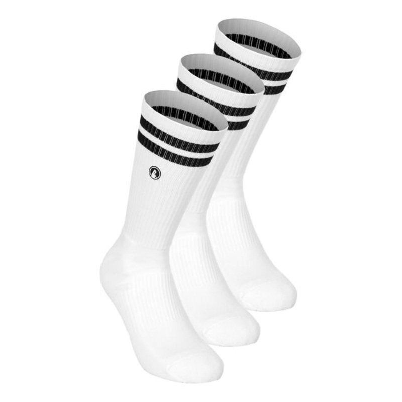 College Tennis Socks 3 Pack – White