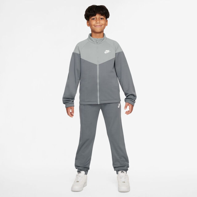 Dri-Fit Full-Zip Tracksuit Kids – Grey