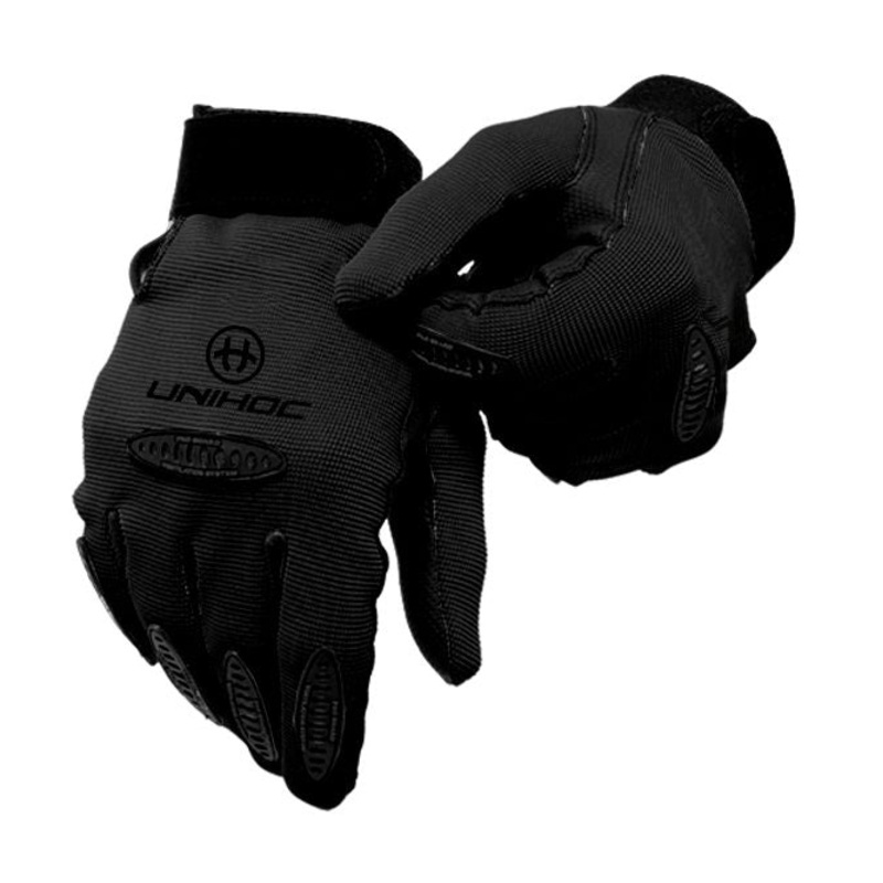 Unihoc Goalie gloves BLACKOUT Black