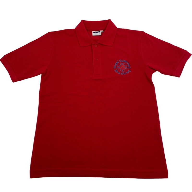 Ysgol Gymraeg Bro Eirwg Polo|2/3|3/4|5/6|7/8|JS 9/10|JM 11/12|JL 13|JXL|S|M|RED
